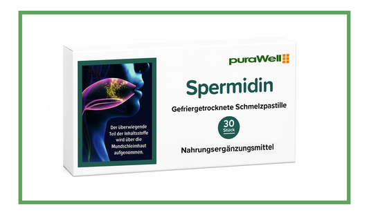 puraWell Spermidin 6mg Schmelzpastillen zum Einnehmen (30 Stück)